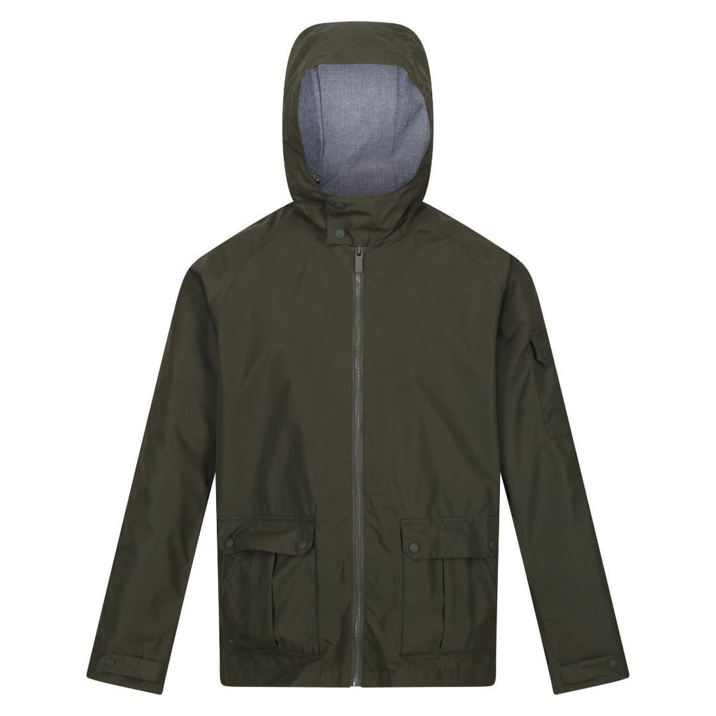 Regatta Men's Bergen Waterproof Jacket Dark Khaki - Beales department store