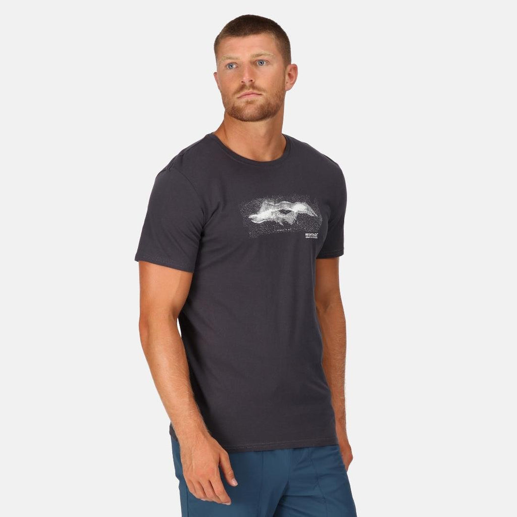 Regatta Men's Breezed III Graphic T-Shirt - Seal Grey - Beales department store