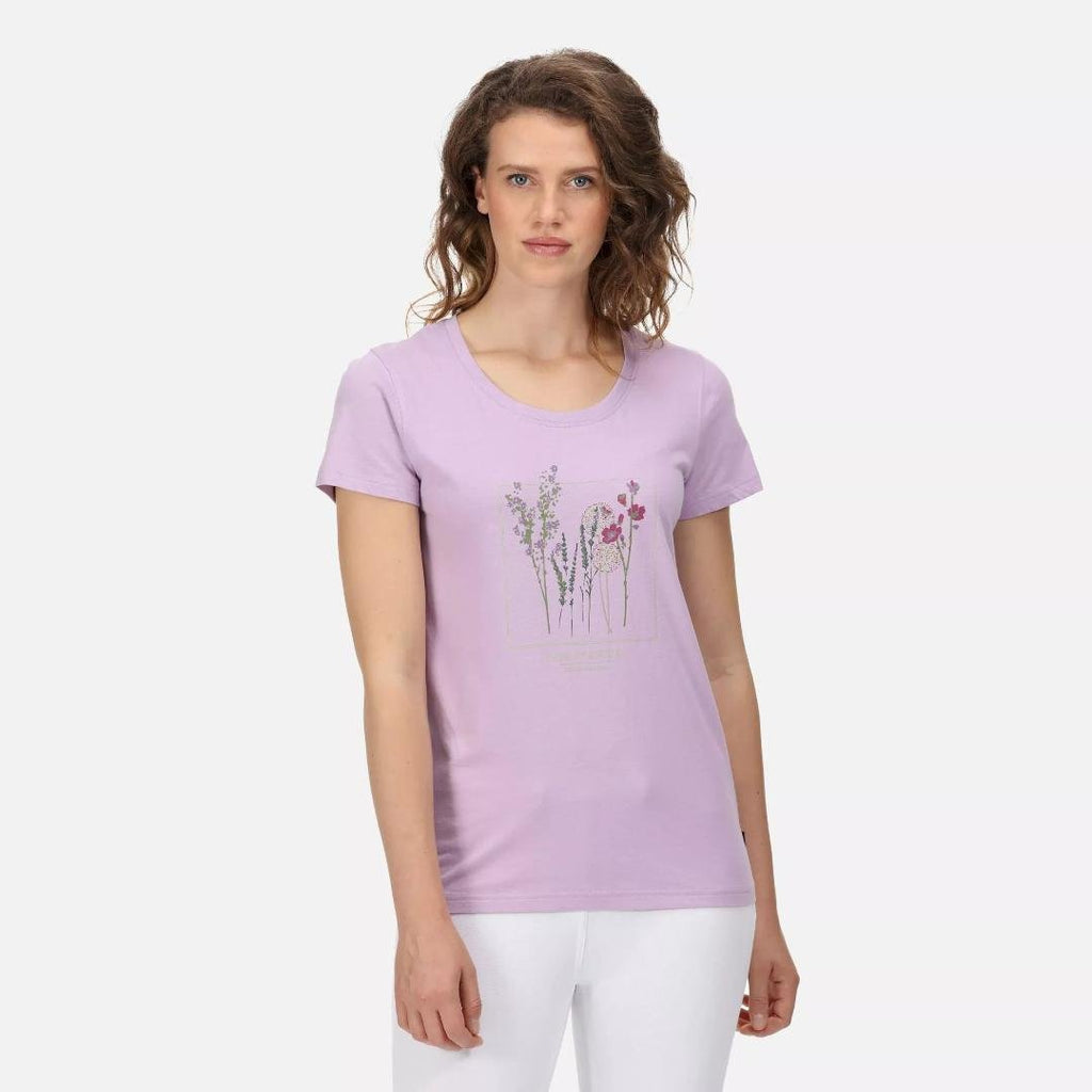 Regatta Women's Filandra VI Print T-Shirt - Pastel Lilac - Beales department store