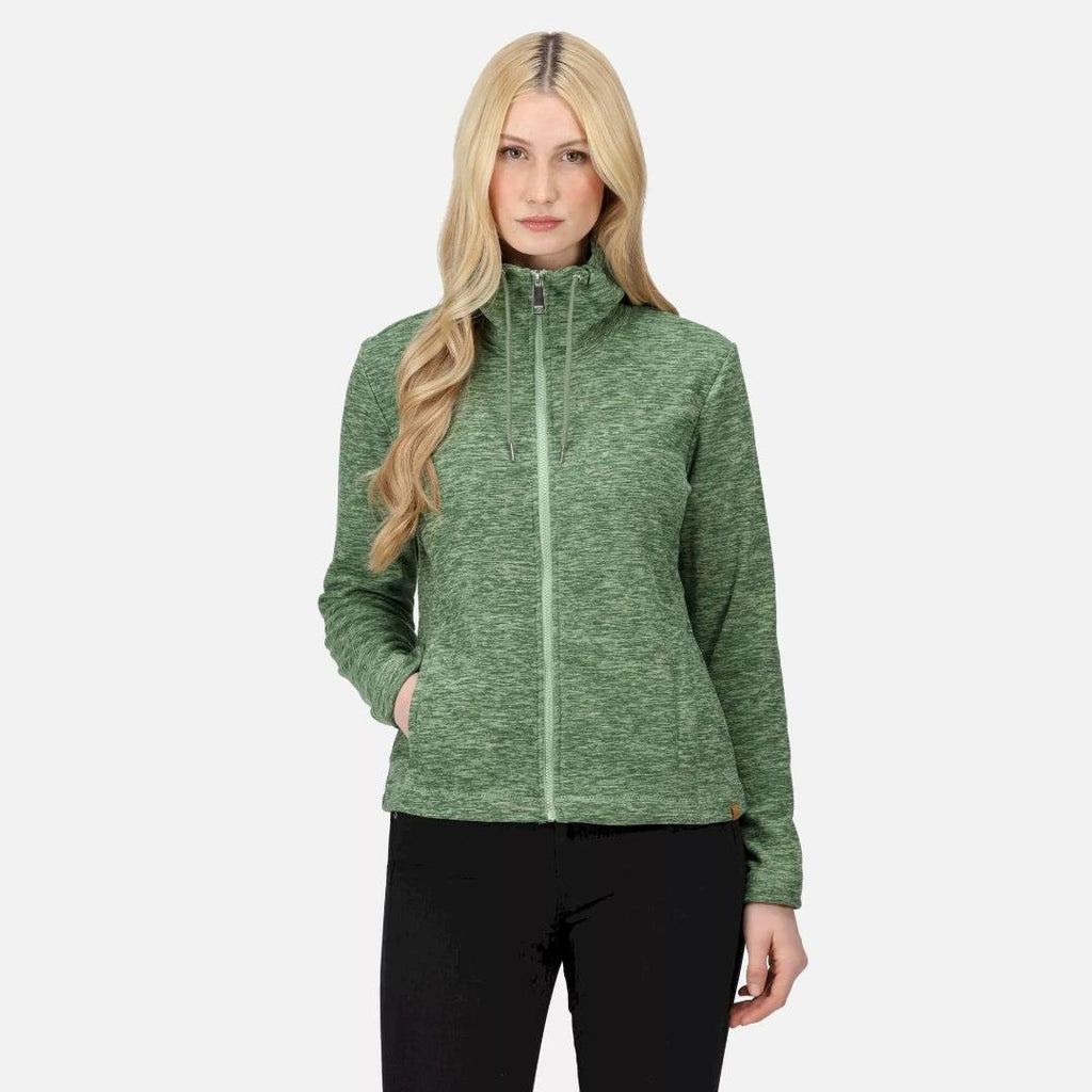 Regatta Women's Kizmitt Full Zip Jumper - Basil Marl - Beales department store