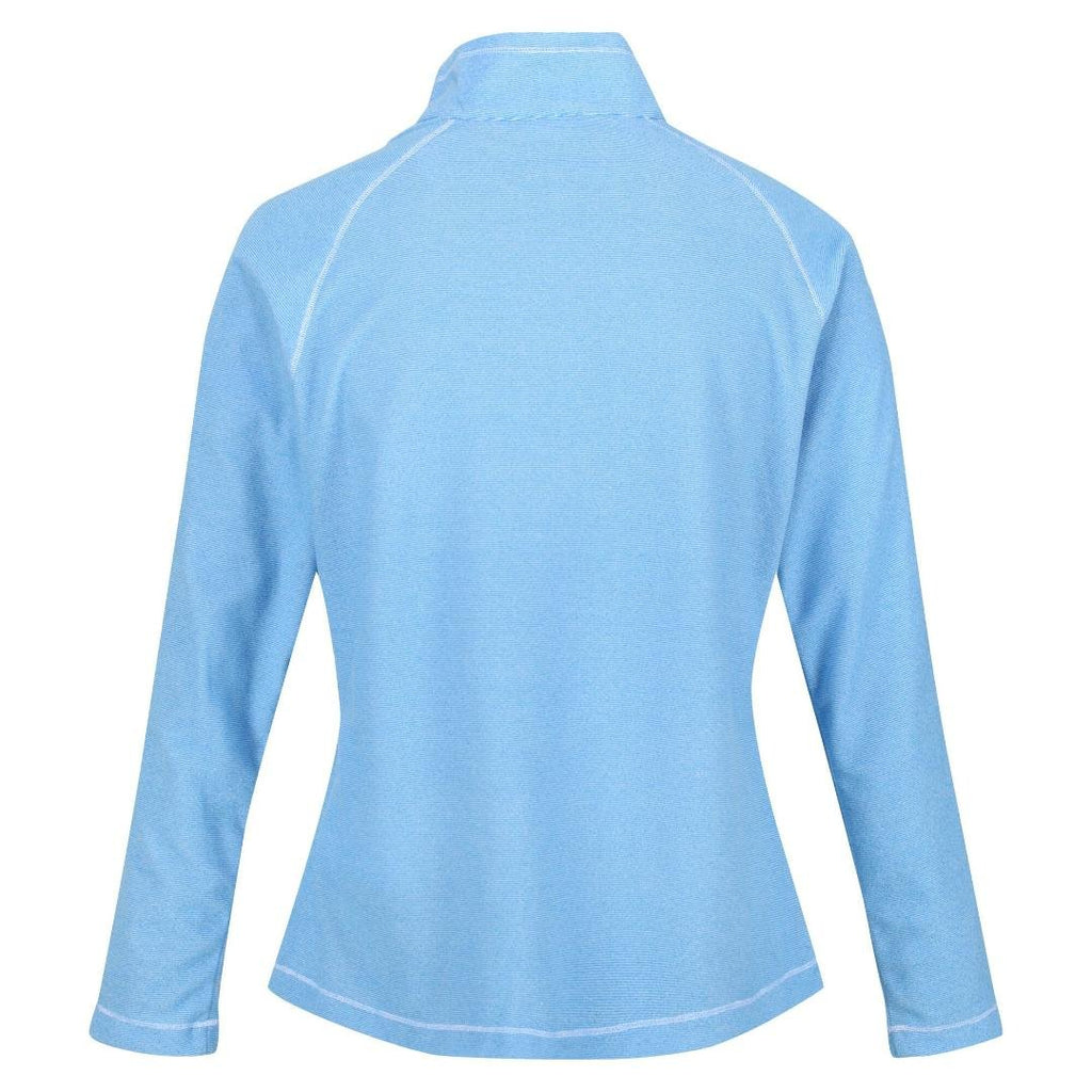 Regatta Women's Montes Lightweight Half-Zip Fleece - Sonic Blue/White - Beales department store