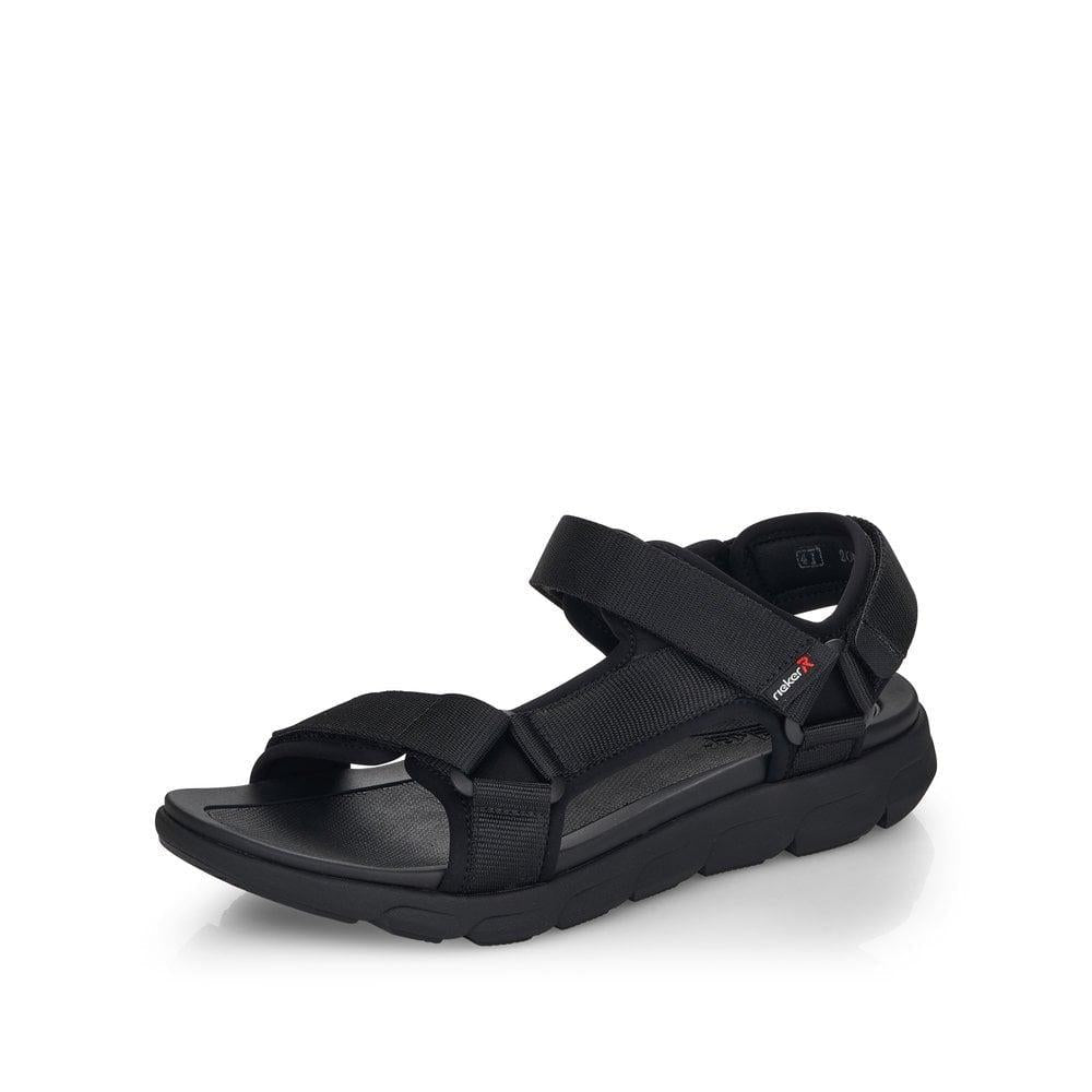 Reiker R-Evolution 20802-00 Mens Sandals - Black Combination - Beales department store