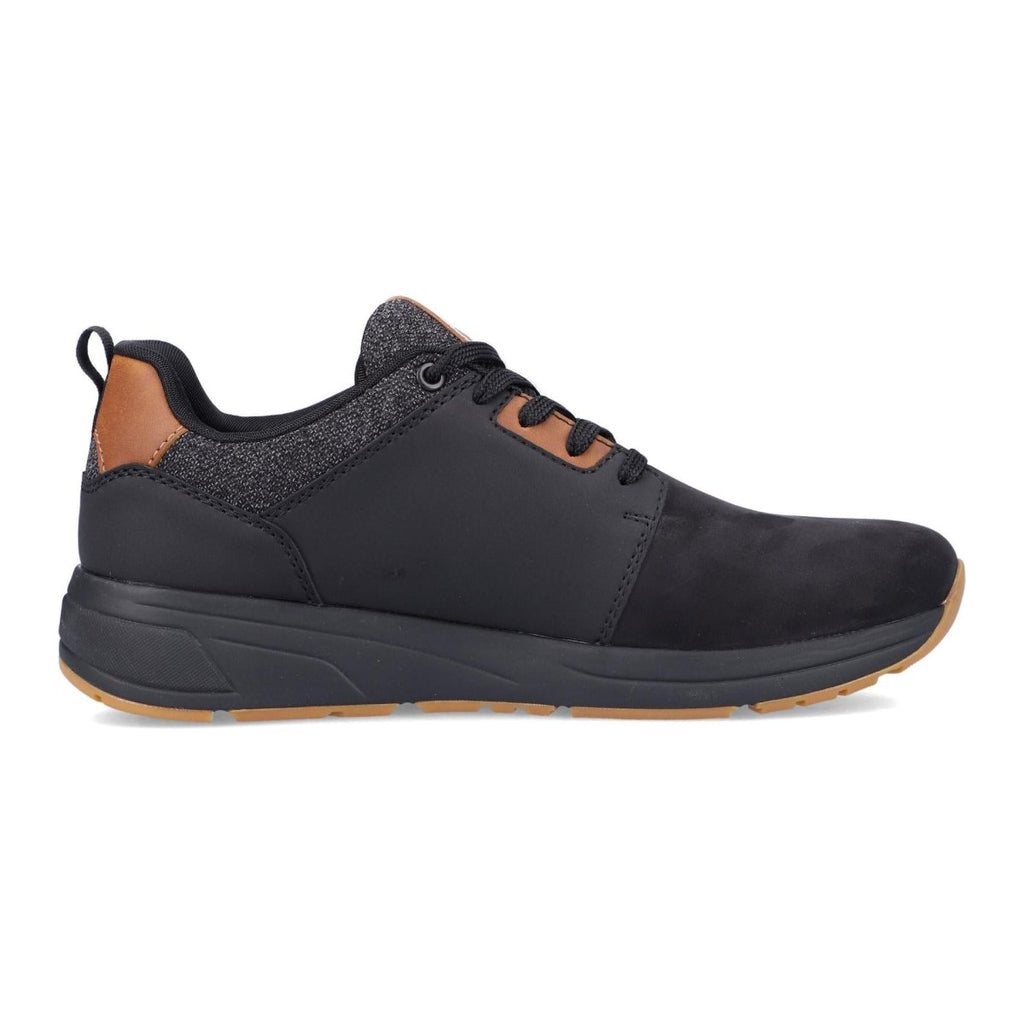 Rieker 07005-00 Mens Trainers - Black - Beales department store