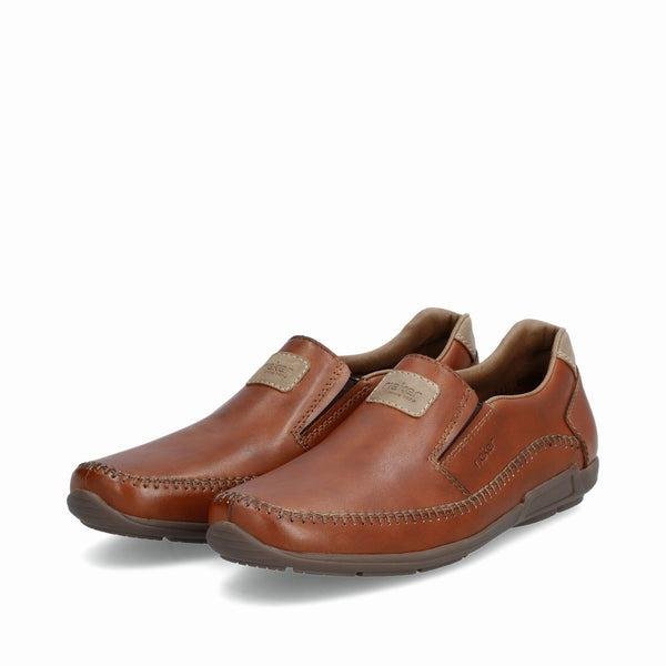 Rieker 09053-24 Graham Mens Shoes - Brown - Beales department store