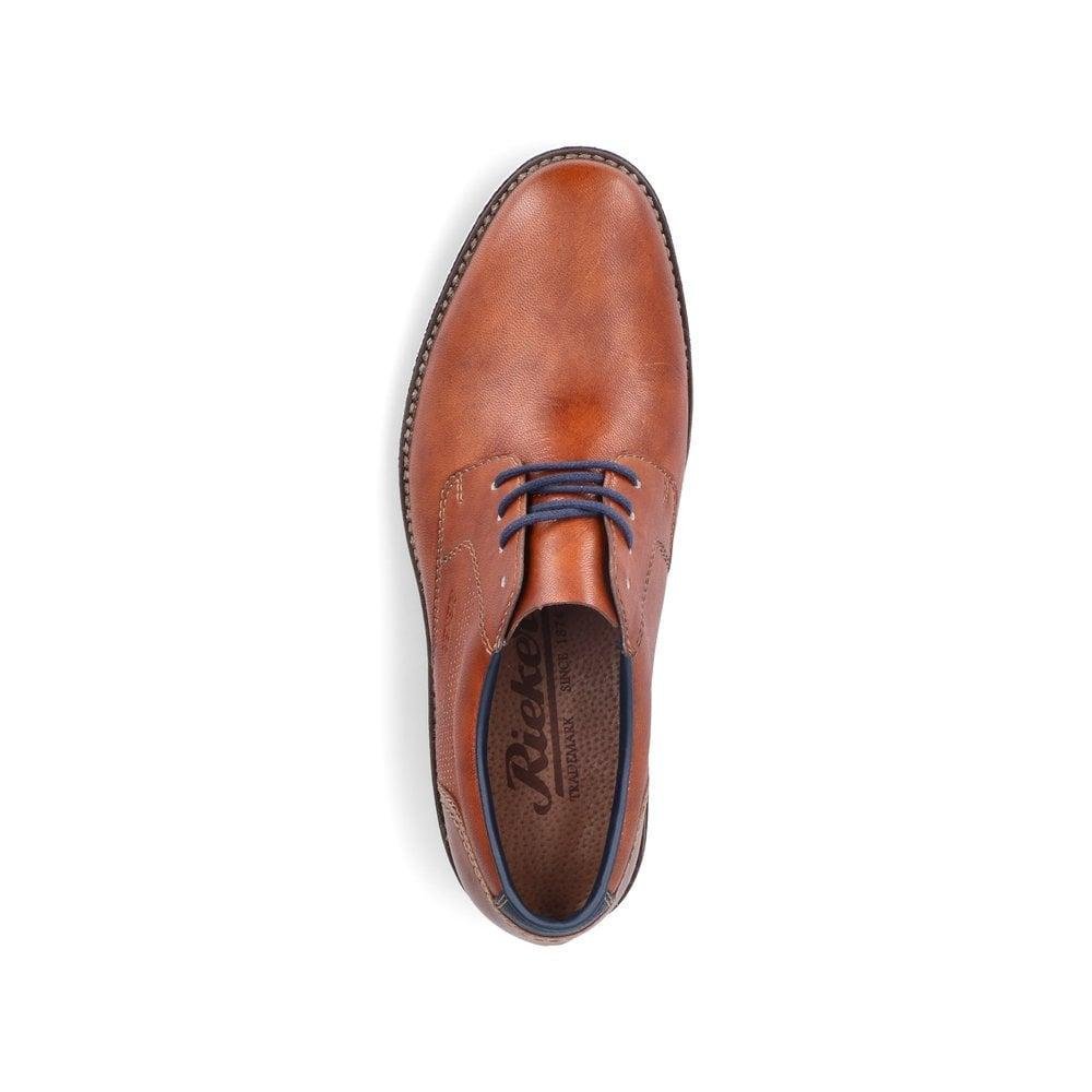 Rieker 13516-22 Dimitri Mens Smart Shoes - Brown - Beales department store