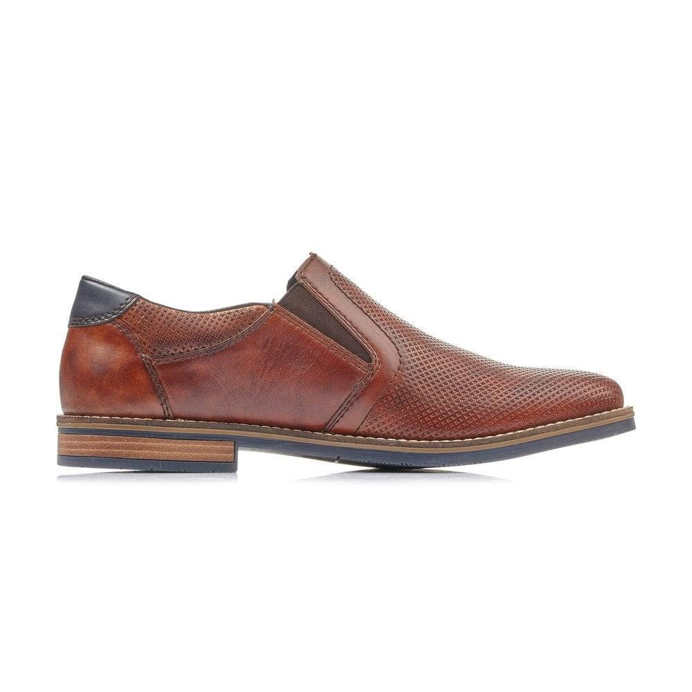 Rieker 13571-24 Dimitri Mens Smart Shoes - Brown - Beales department store