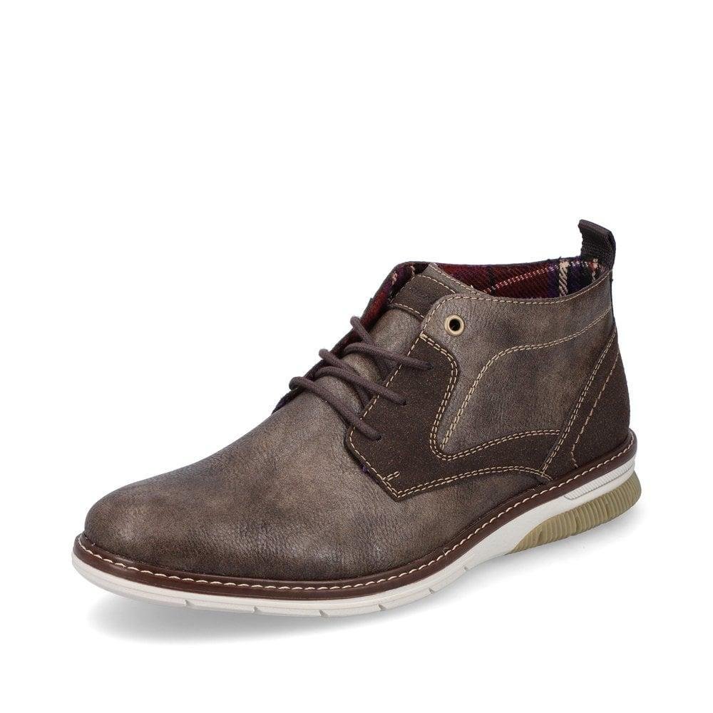 Rieker 14441-25 Dustin Mens Boots - Brown - Beales department store