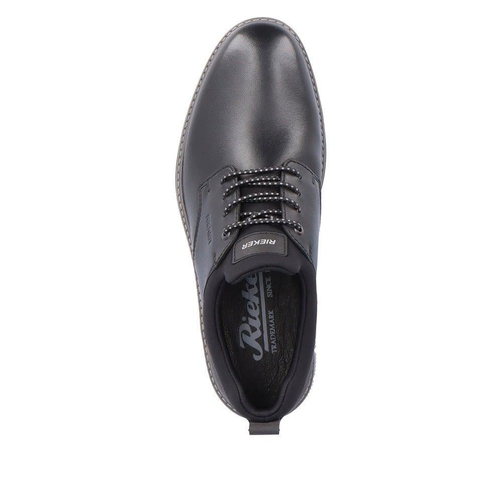Rieker 14454-01 Dustin Mens Shoes - Black - Beales department store