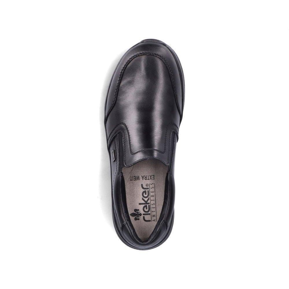 Rieker 14850-01 Ryan Mens Shoes - Black - Beales department store