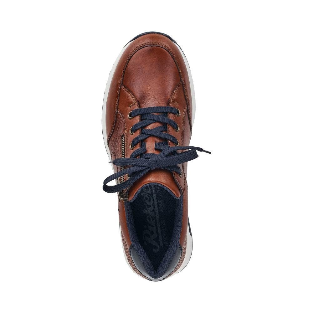Rieker 16128-24 Men's Brown Lace Up Shoes - Beales department store