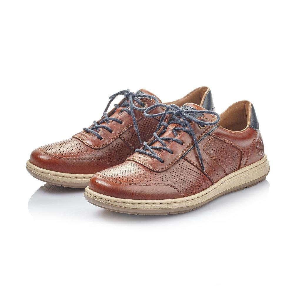 Rieker 17327-25 Men's Brown Lace Up Shoes - Beales department store