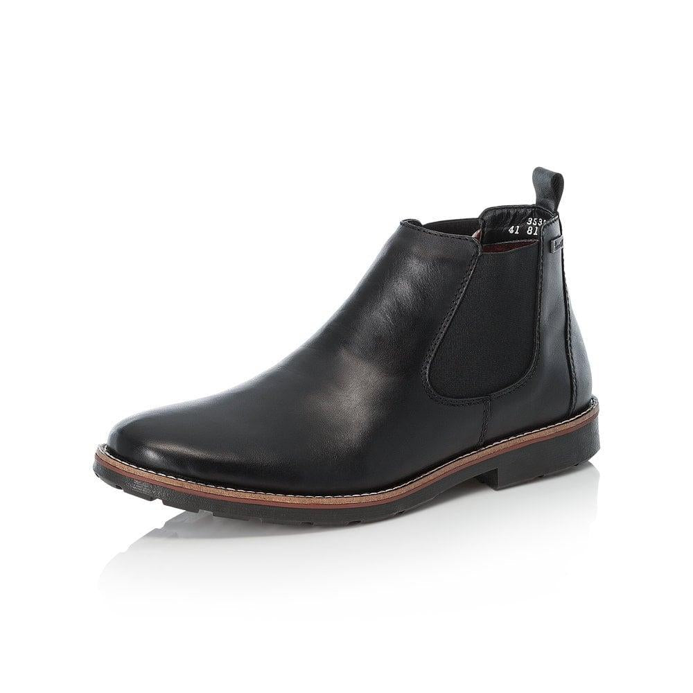 Rieker 35382-00 Men's Black Boots - Beales department store