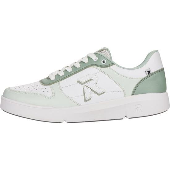 Rieker 41905-52 Adelia Ladies Trainers - Green Combination - Beales department store