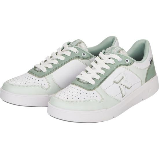 Rieker 41905-52 Adelia Ladies Trainers - Green Combination - Beales department store