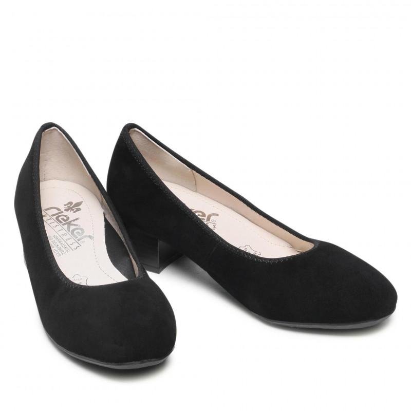 Rieker 49260-01 Verona Womens shoes black - Beales department store