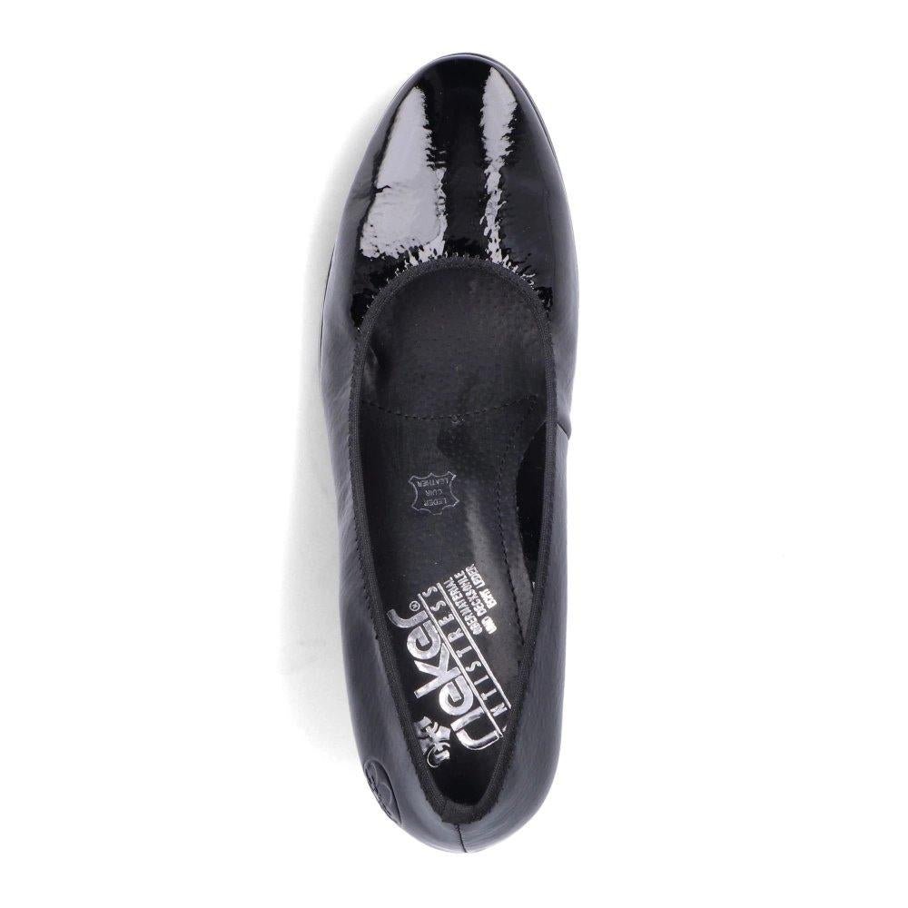 Rieker 49560-04 Ladies Shoes - Black - Beales department store
