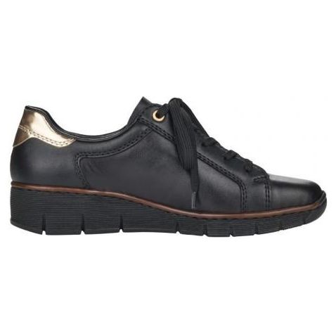 Rieker 5370300 Doris Womens shoes black - Beales department store
