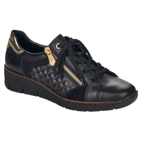 Rieker 5370300 Doris Womens shoes black - Beales department store