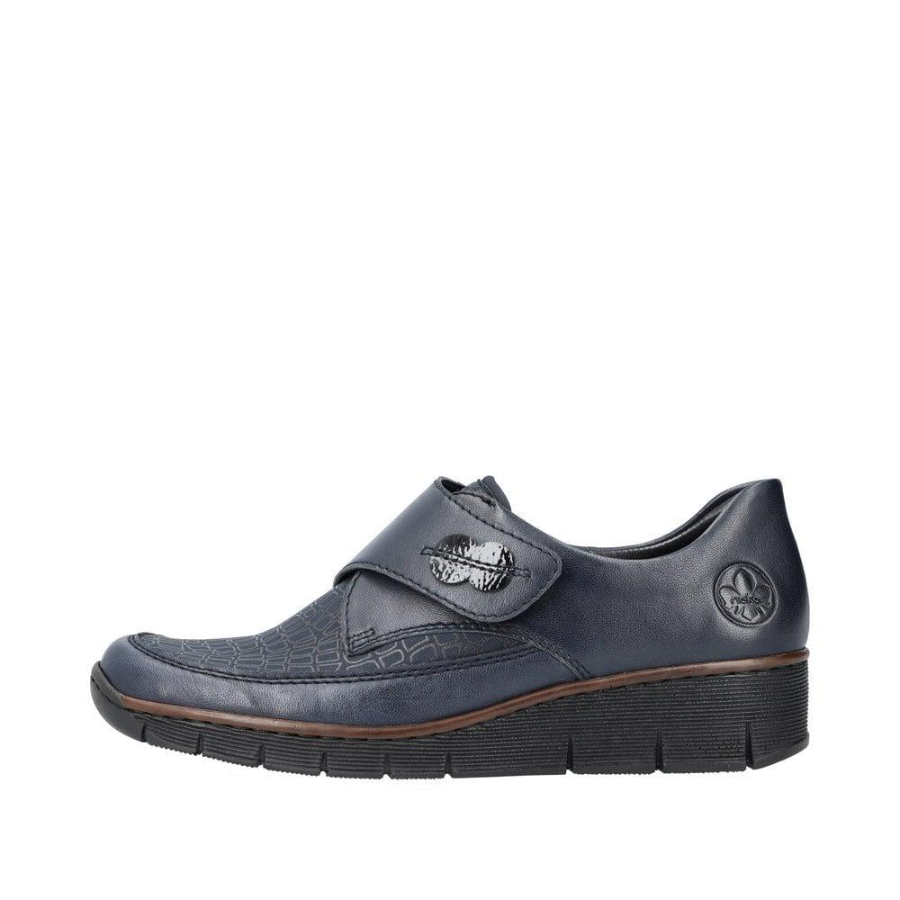 Rieker 537C0-14 Doris Womens Shoes - Blue - Beales department store
