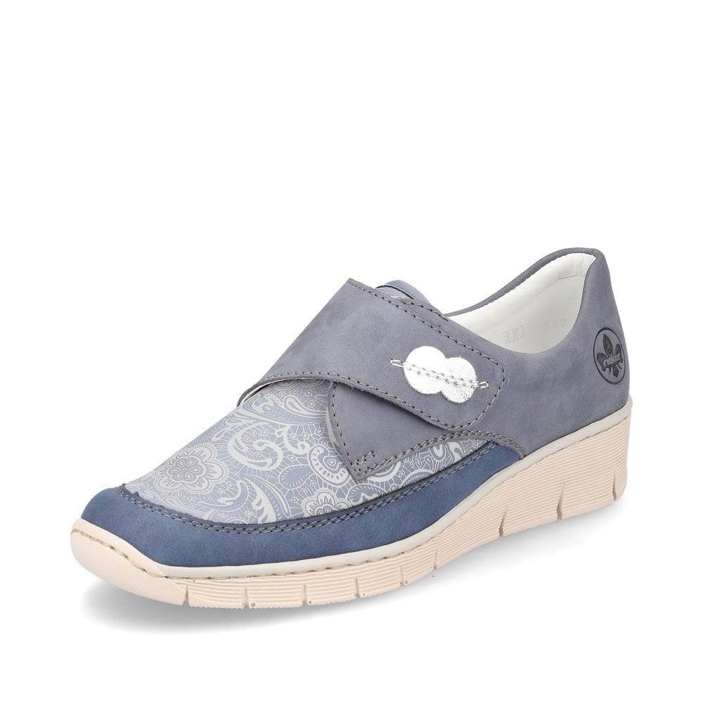 Rieker 537C0-15 Doris Womens Shoes - Blue - Beales department store