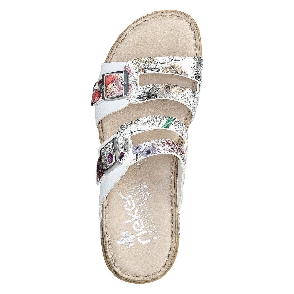 Rieker 61195-90 Ladies Lena Multi-Coloured Slip On Sandals - Beales department store
