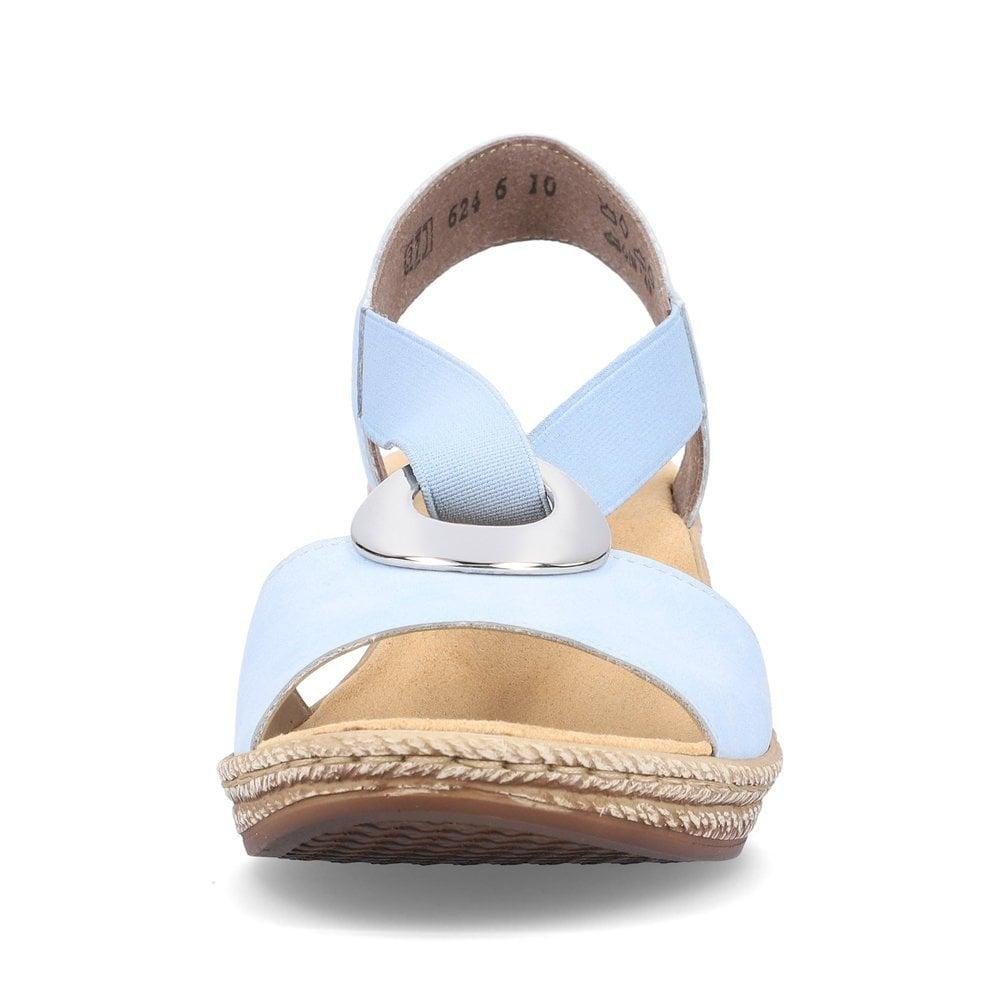 Rieker 624H6-10 Fanni Womens Sandals - Blue - Beales department store