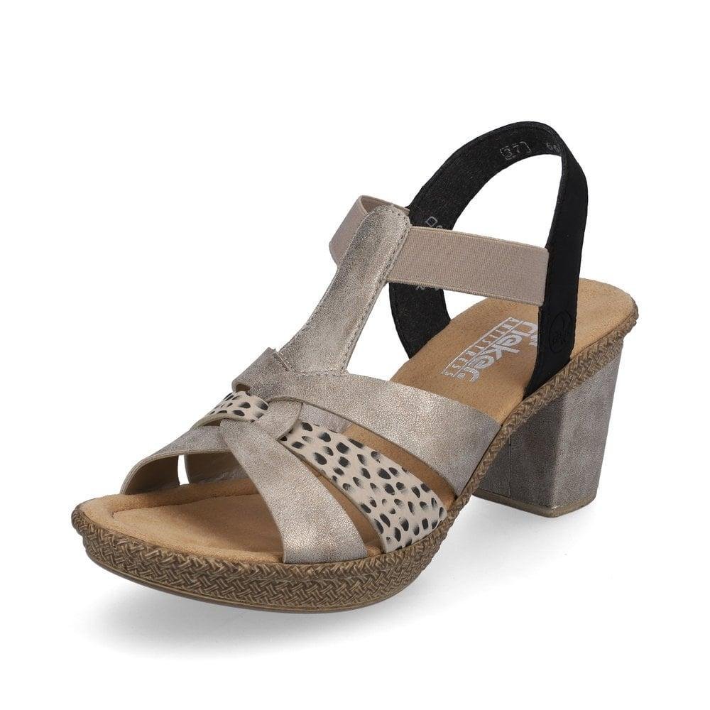 Rieker 665K3-60 Rabea Womens Sandals - Beige - Beales department store