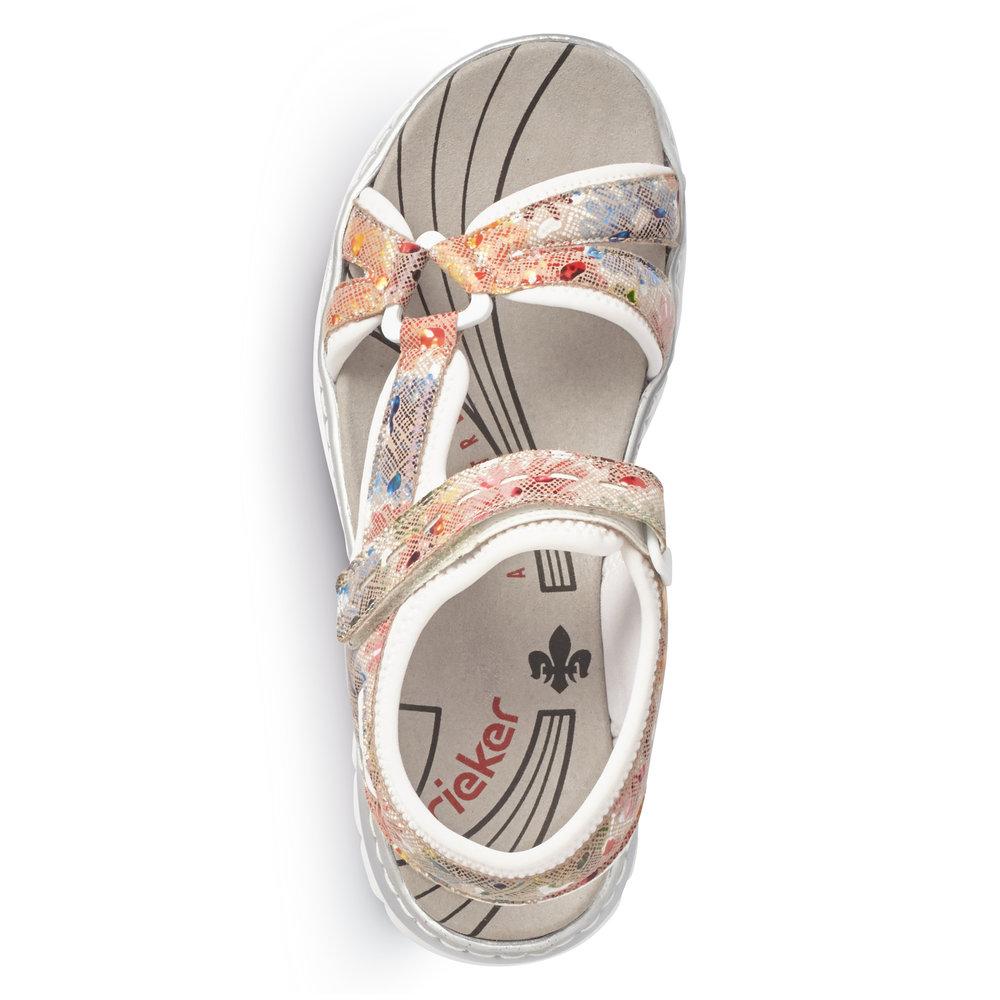 Rieker 66979-92 Ladies Clara Multi Fastener Sandals - Beales department store