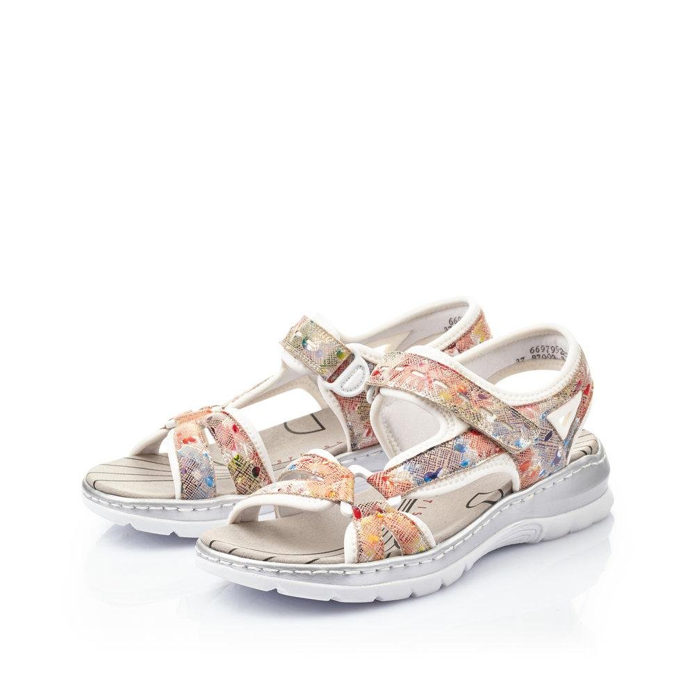 Rieker 66979-92 Ladies Clara Multi Fastener Sandals - Beales department store