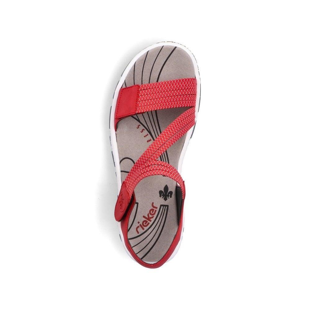 Rieker 68871-33 Clara Womens Sandals - Red - Beales department store