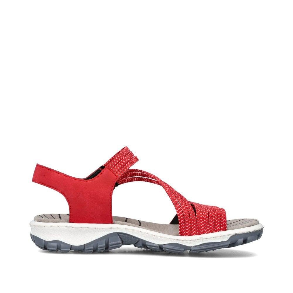 Rieker 68871-33 Clara Womens Sandals - Red - Beales department store