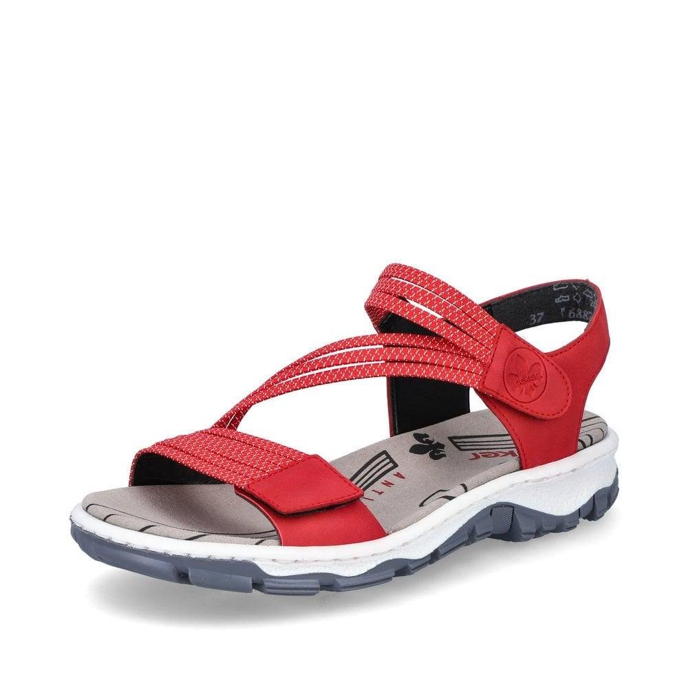 Rieker 68871-33 Clara Womens Sandals - Red - Beales department store