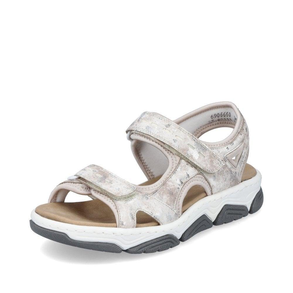 Rieker 69066-60 Clara Womens Sandals - Beige - Beales department store