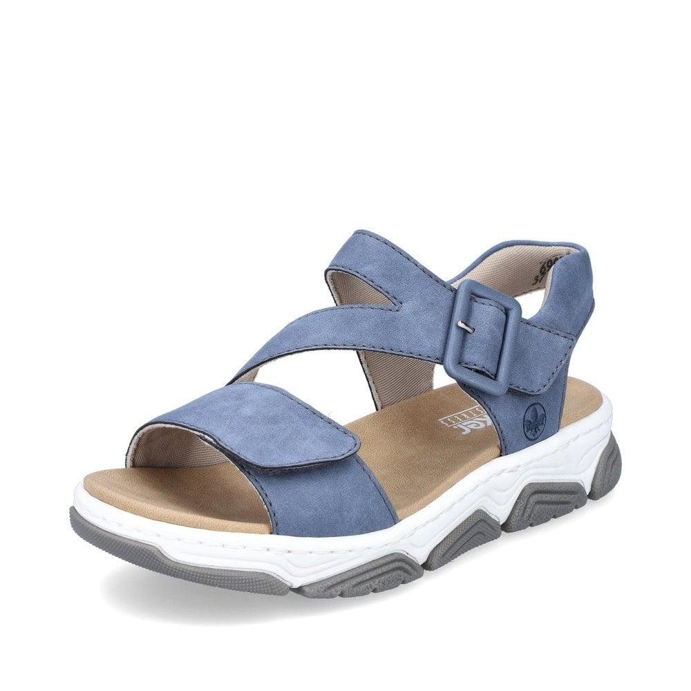 Rieker 69071-10 Clara Womens Sandals - Blue - Beales department store