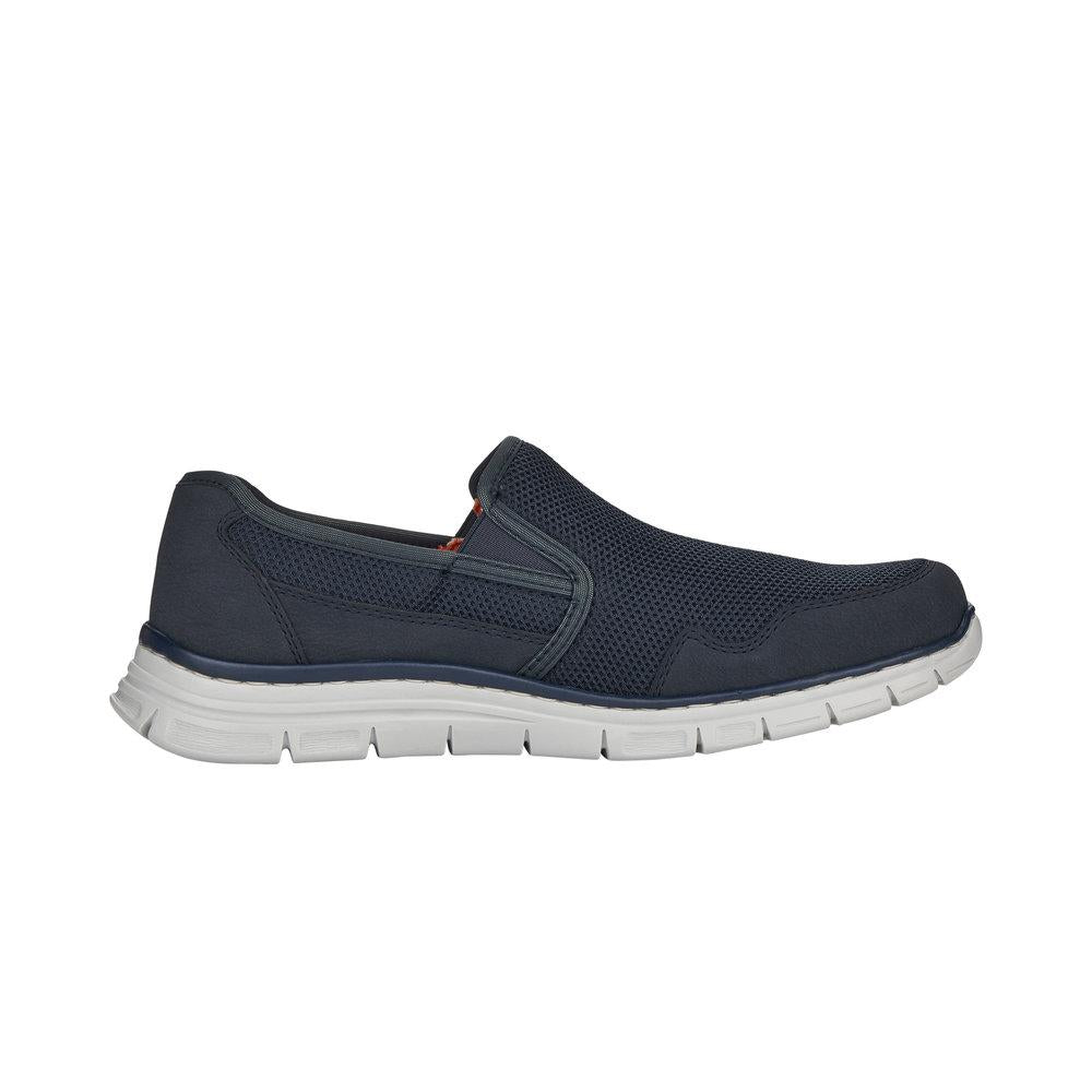Rieker B4862-14 Men's Bud Blue Slip On Shoes - Beales department store
