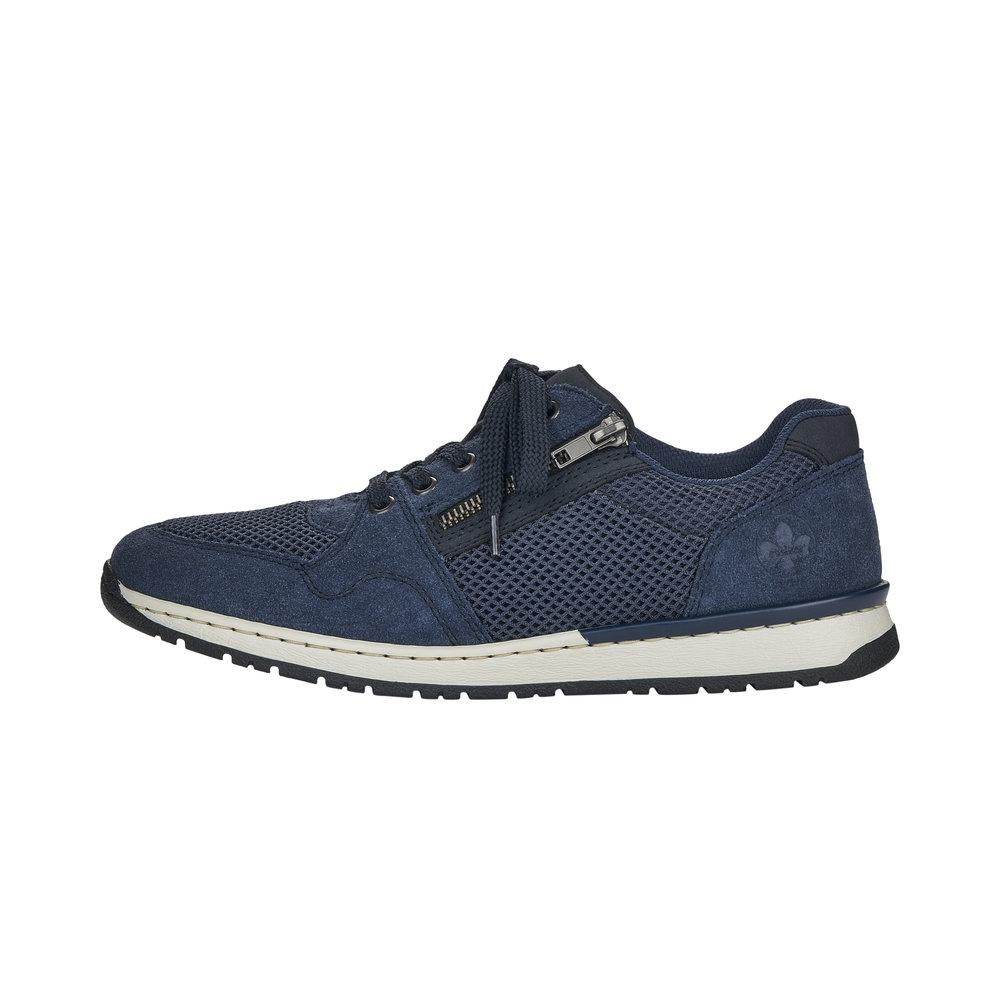 Rieker B5101-14 Men's Blue Lace Up Shoes - Beales department store