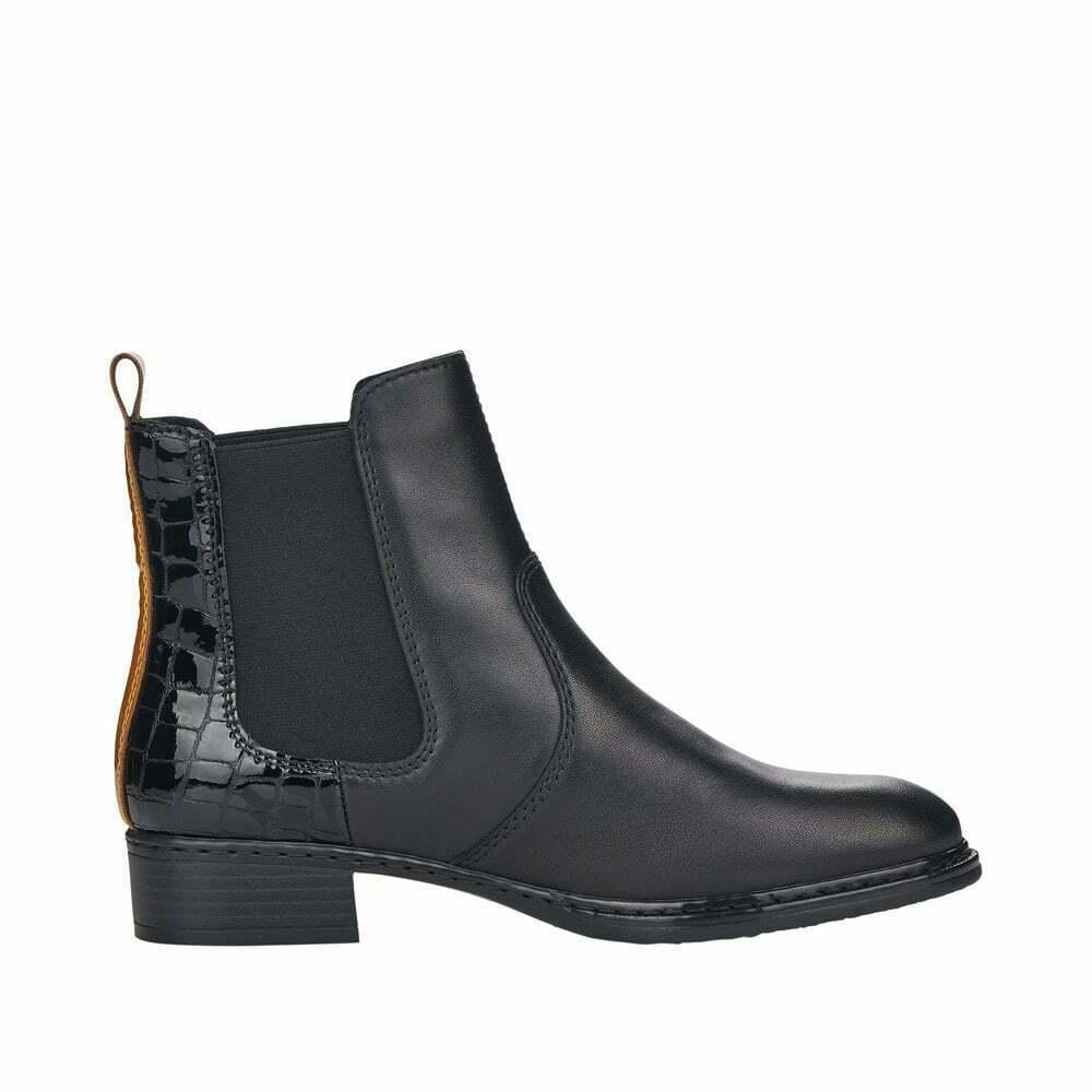 Rieker Conny Ladies Boots Black - Beales department store