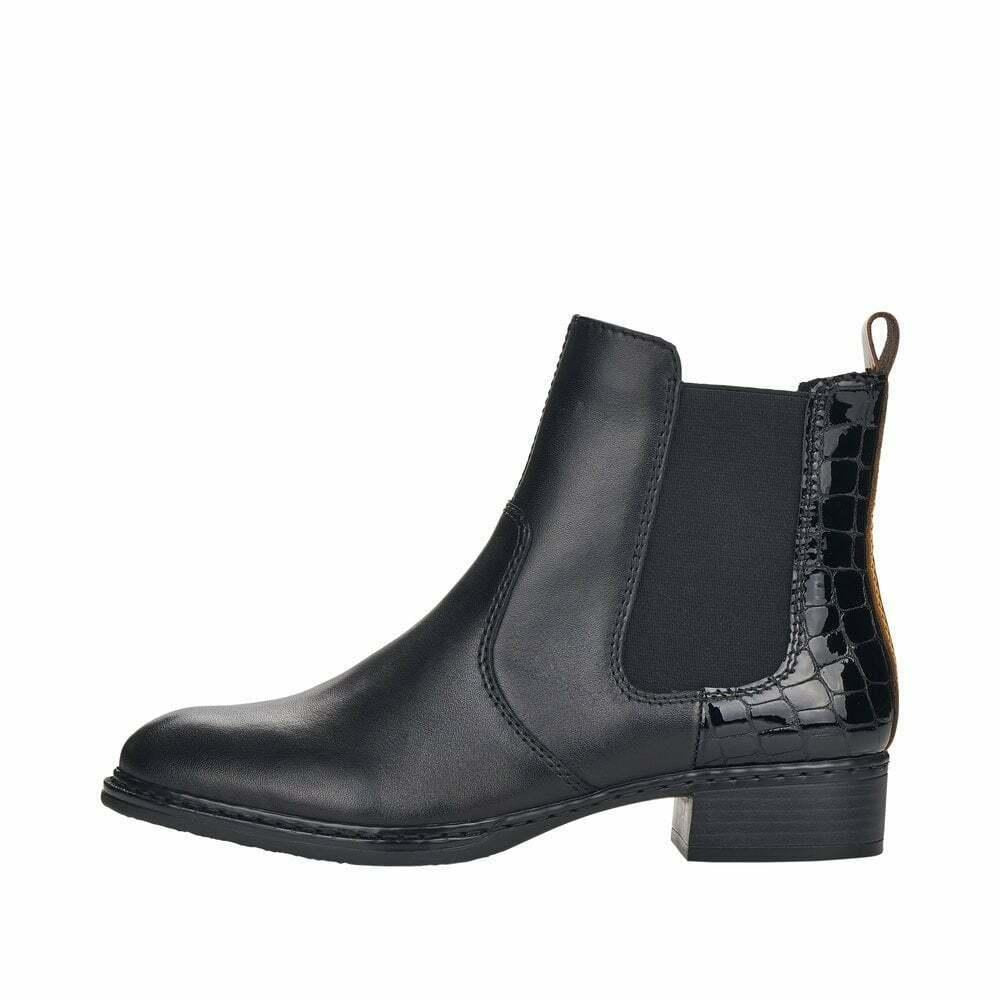 Rieker Conny Ladies Boots Black - Beales department store