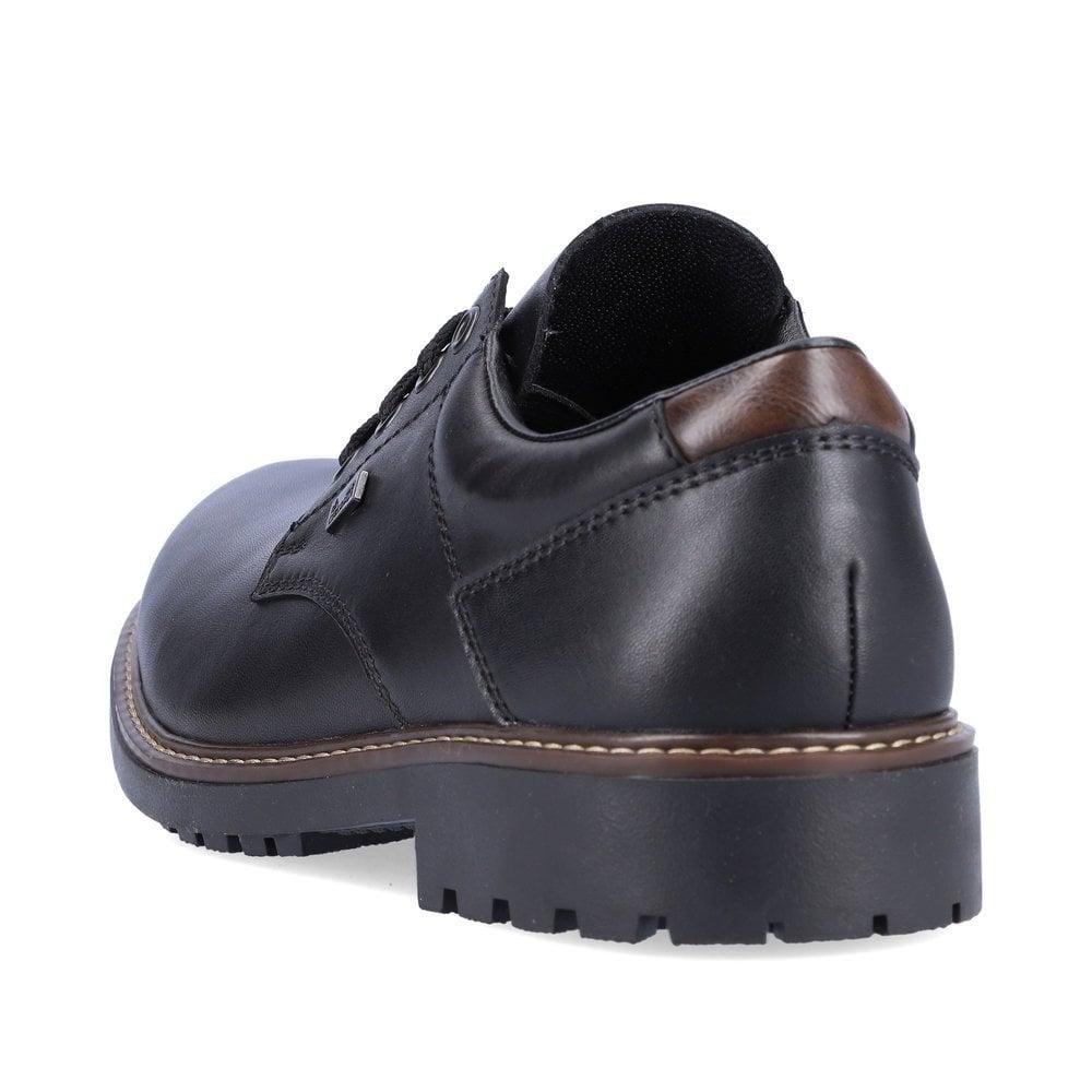Rieker F4611-00 Men's Lace-Up Shoes - Black - Beales department store