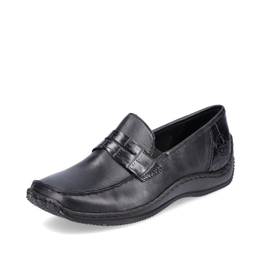 Rieker L1752-00 Ladies Shoes - Black - Beales department store
