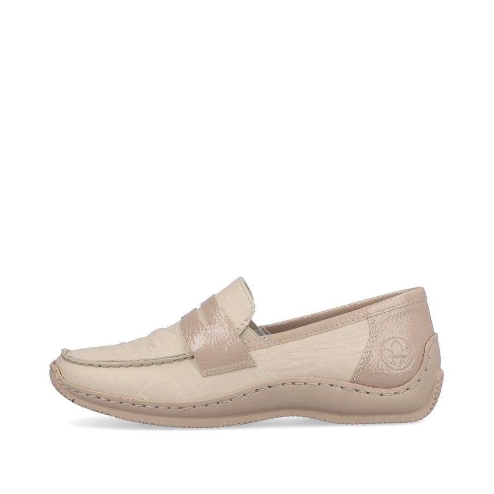 Rieker L1752-60 Celia Womens Shoes - Beige - Beales department store