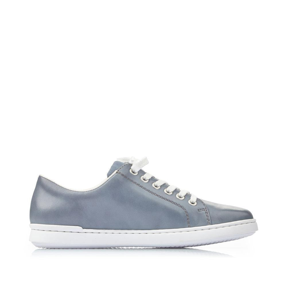 Rieker L2710-10 Ladies Jamie Blue Lace Up Shoes - Beales department store