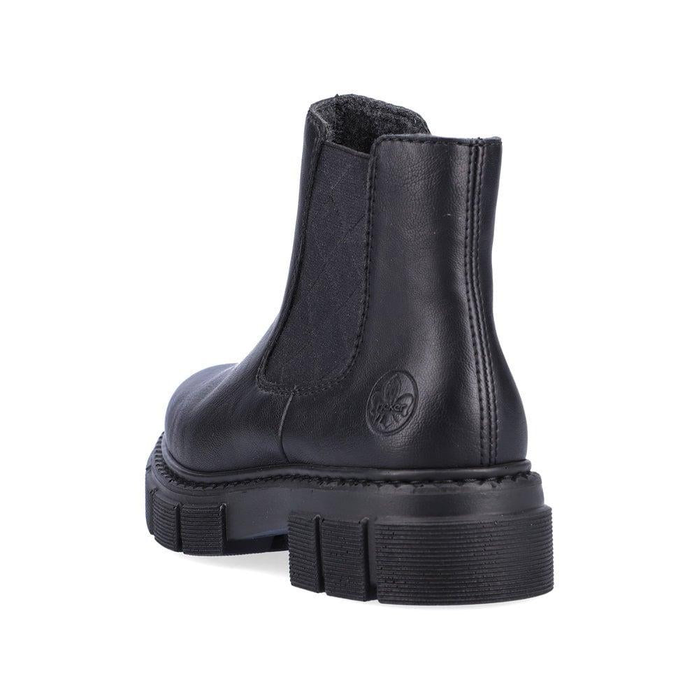 Rieker M3854-00 Women Boots - Black - Beales department store