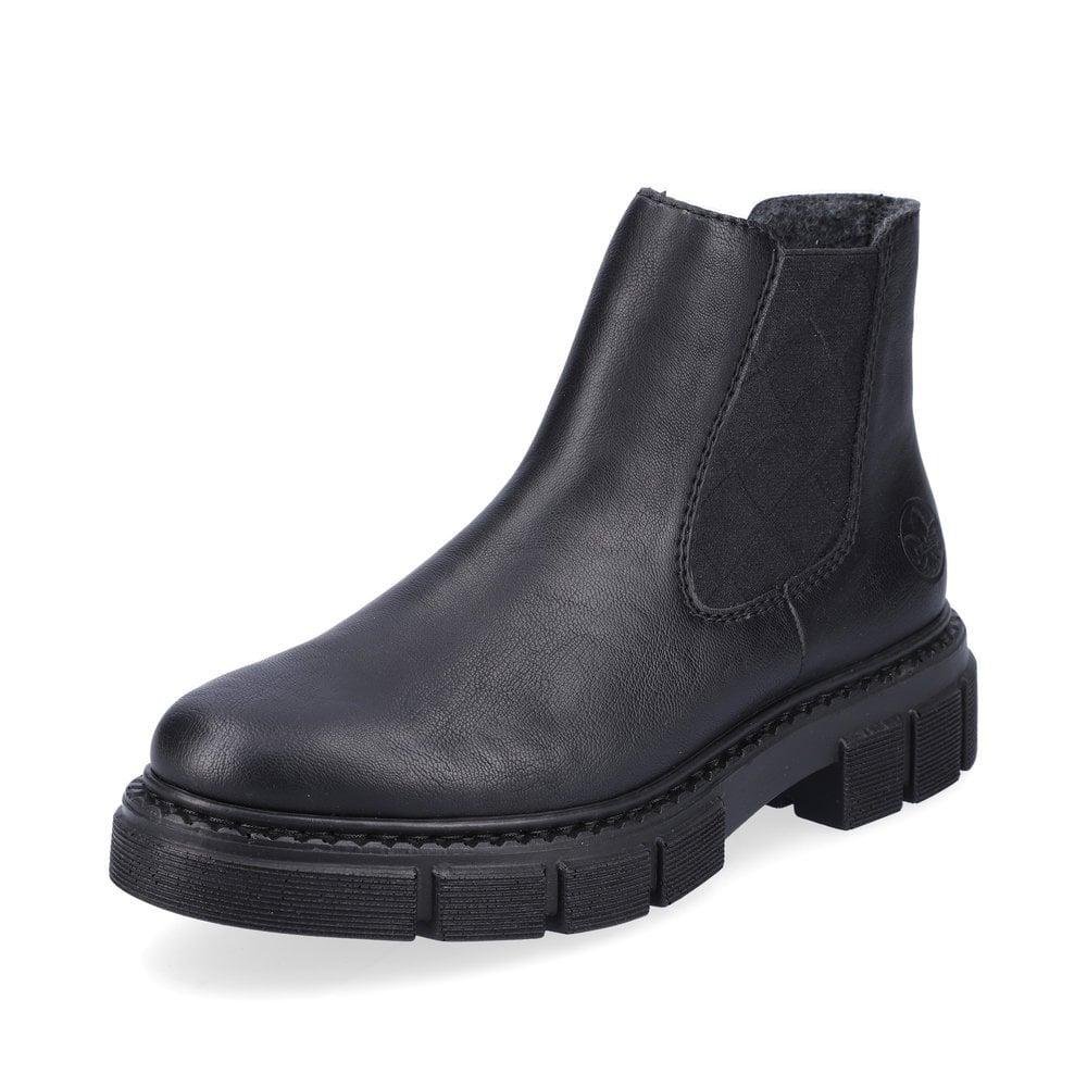 Rieker M3854-00 Women Boots - Black - Beales department store
