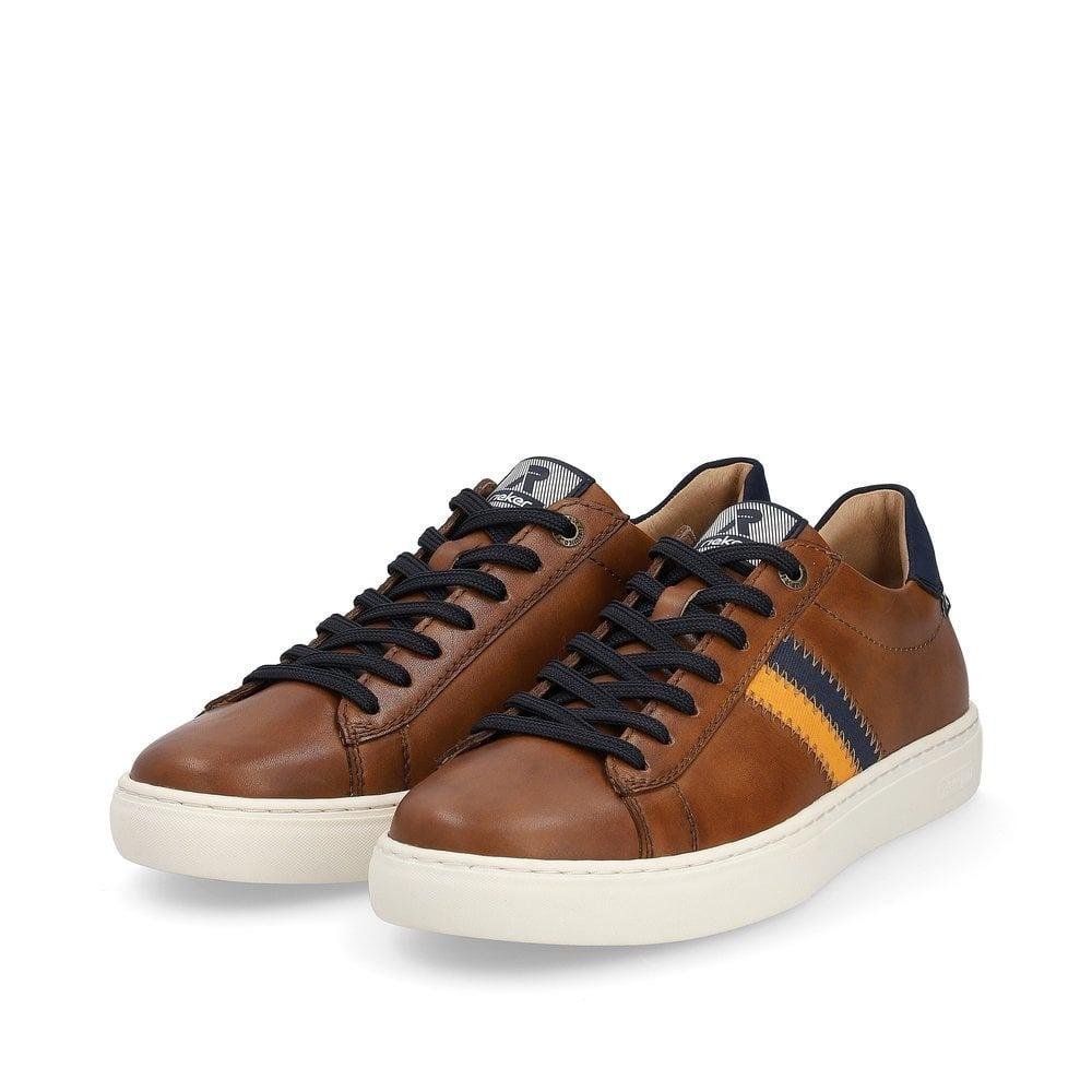 Rieker Nash Mens Shoes - Brown - Beales department store