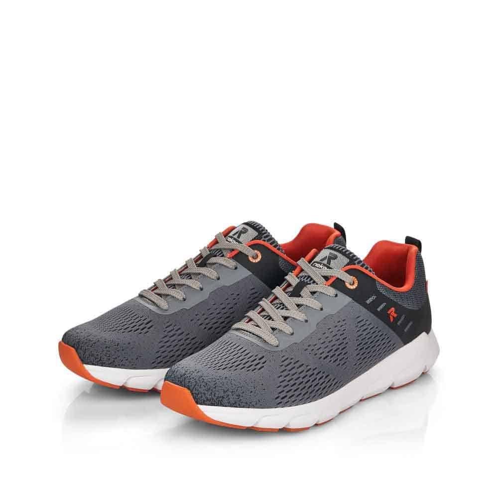 Rieker R-Evolution 07806-45 Mens Trainers - Grey - Beales department store