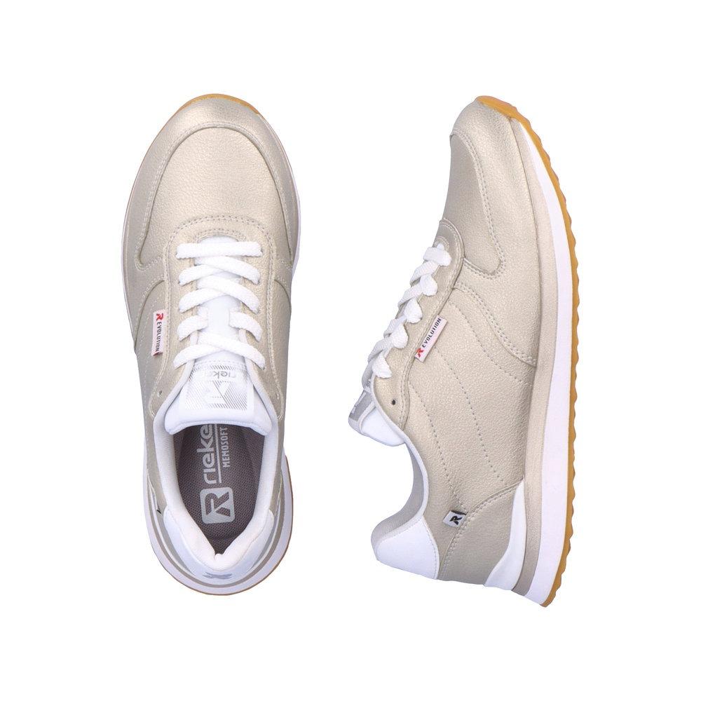 Rieker R-Evolution 42500-90 Nicolina Womens Trainers - Gold - Beales department store