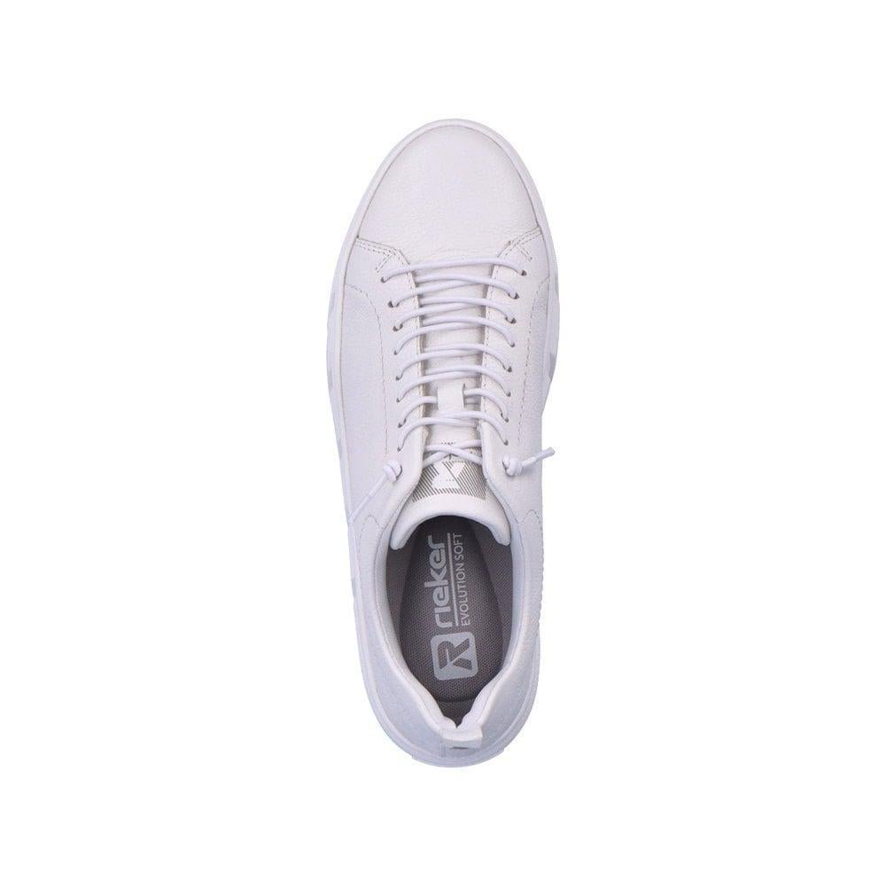 Rieker R-Evolution W0500-80 Carla Womens Casual Shoes - White - Beales department store