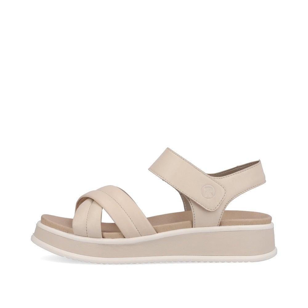 Rieker R-Evolution W0801-80 Meg Womens Sandals - Beige - Beales department store