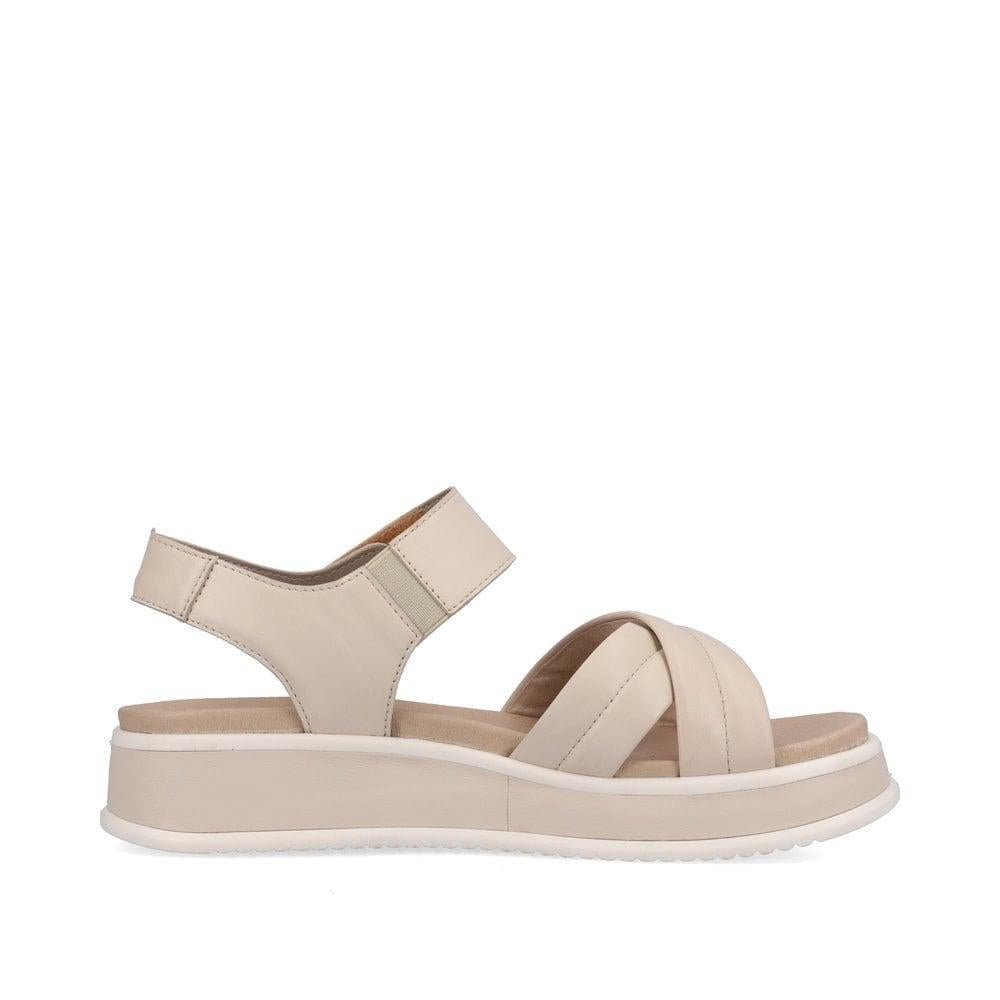 Rieker R-Evolution W0801-80 Meg Womens Sandals - Beige - Beales department store